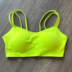 Avia Strappy Sports Bra - Women’s XL, Neon Green